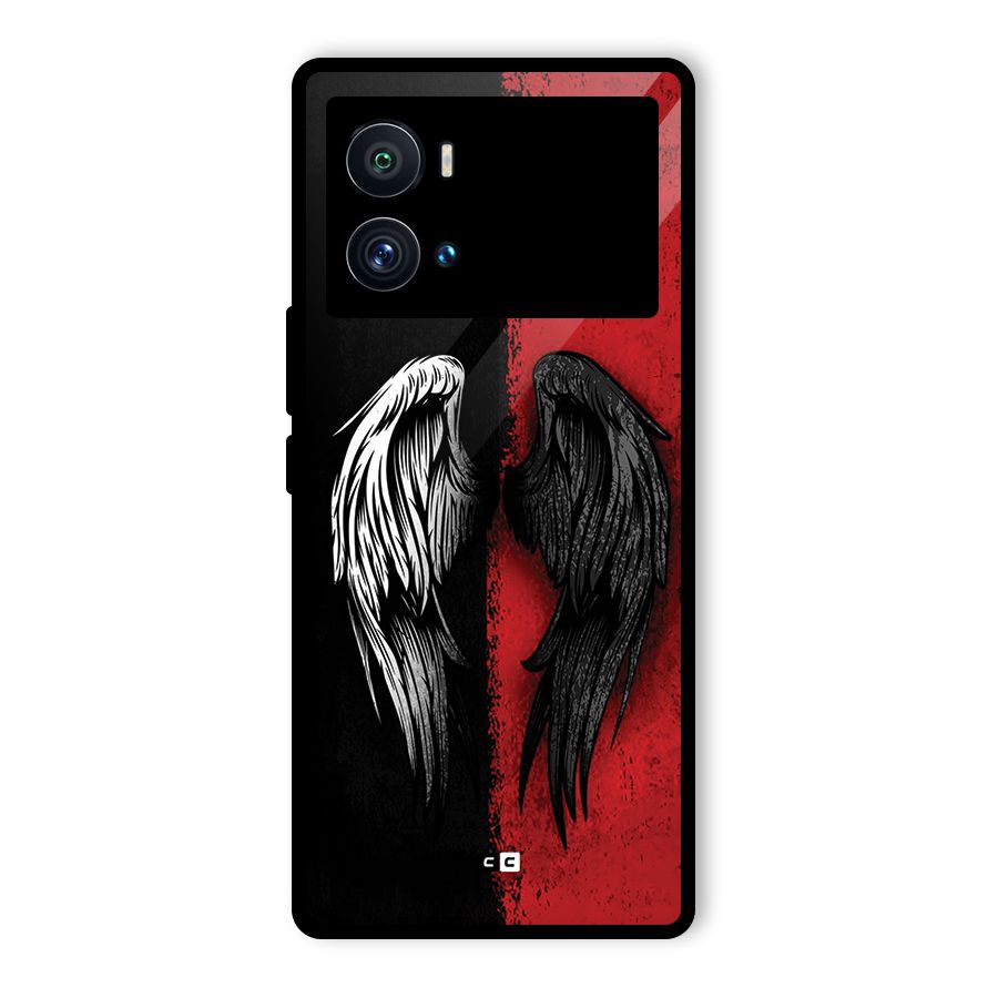 Angle Demon Wings Glass Back Case for Vivo iQOO 9 Pro