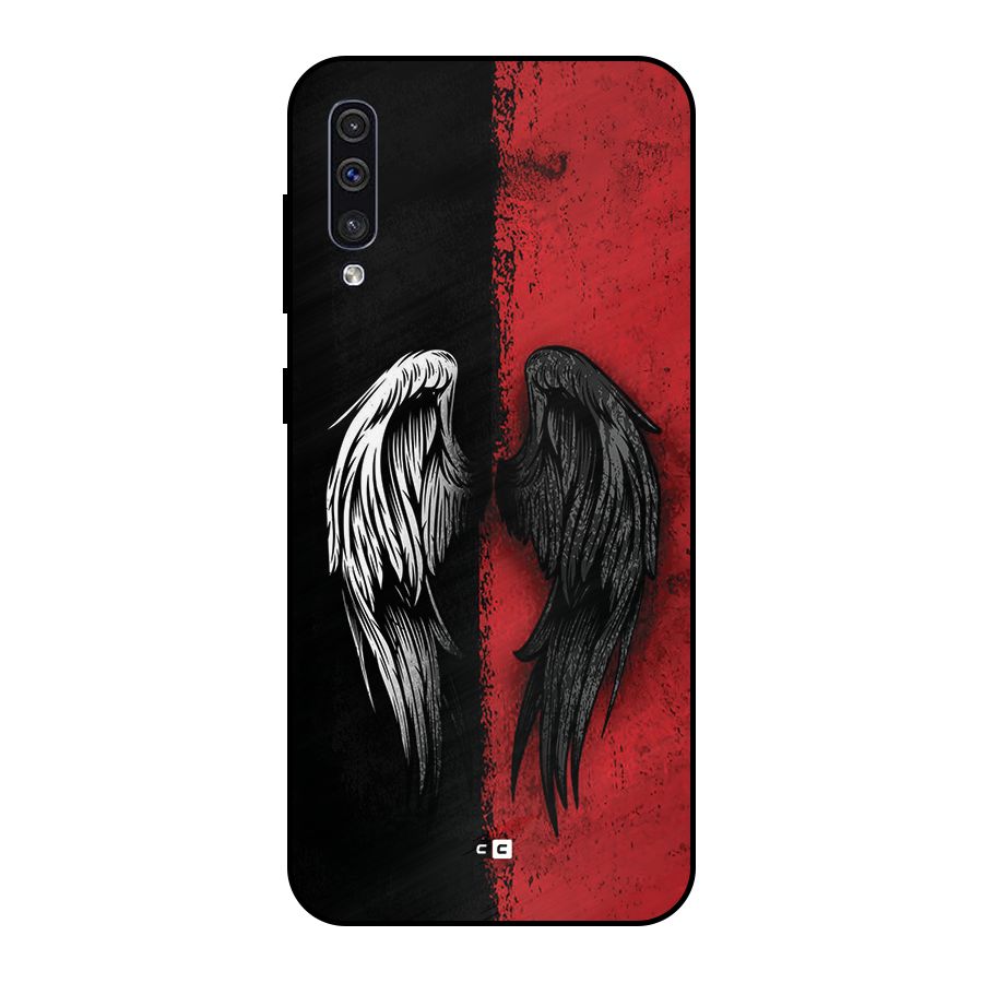 Angle Demon Wings Metal Back Case for Galaxy A50s
