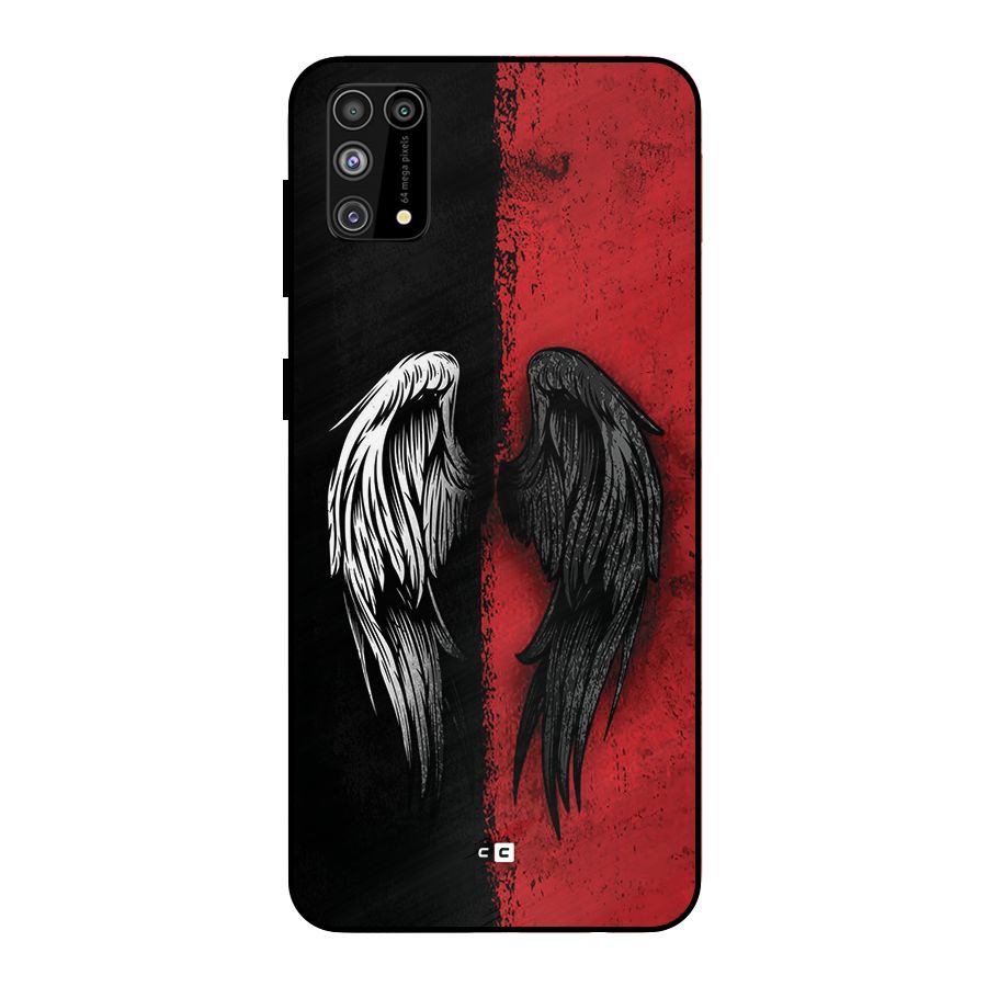 Angle Demon Wings Metal Back Case for Galaxy F41
