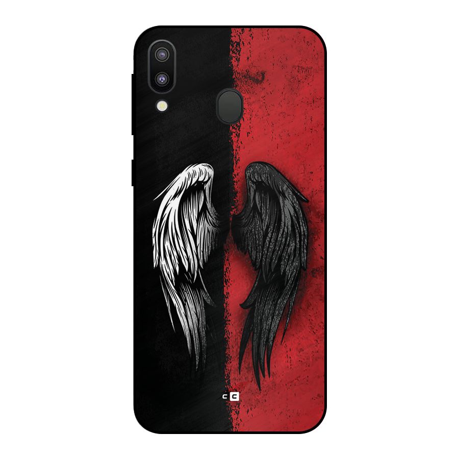 Angle Demon Wings Metal Back Case for Galaxy M20