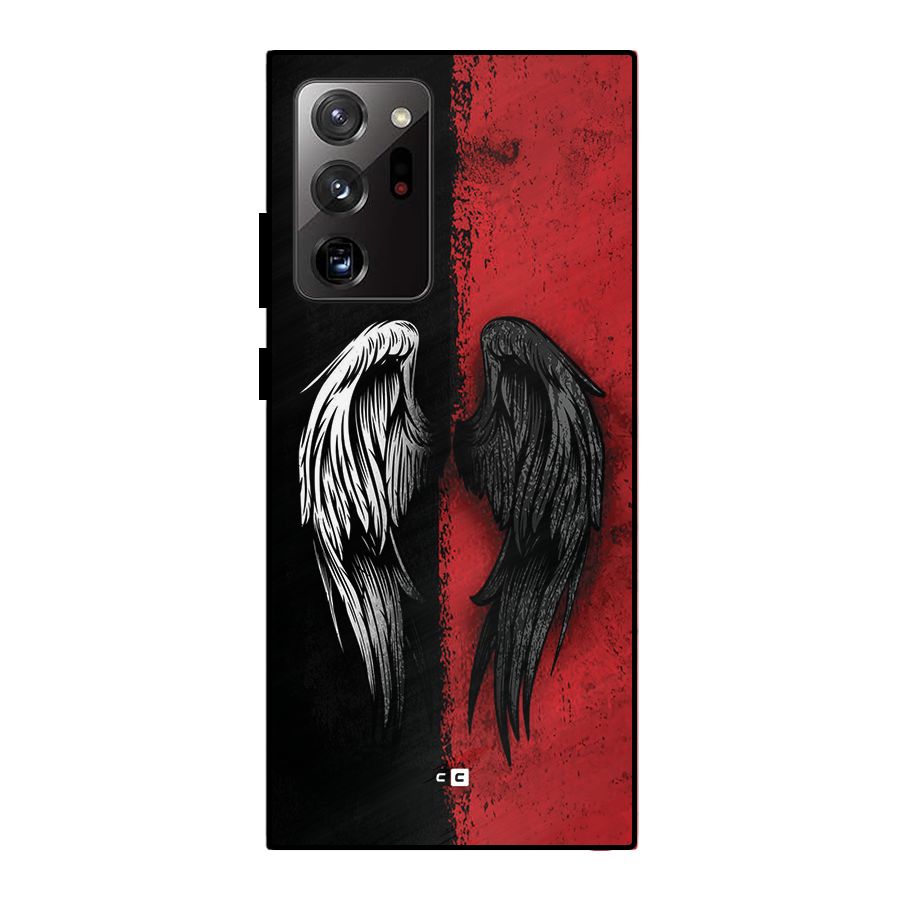 Angle Demon Wings Metal Back Case for Galaxy Note 20 Ultra 5G