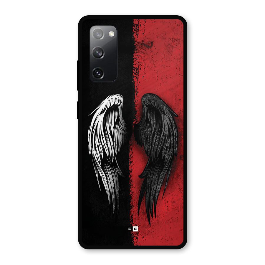 Angle Demon Wings Metal Back Case for Galaxy S20 FE 5G