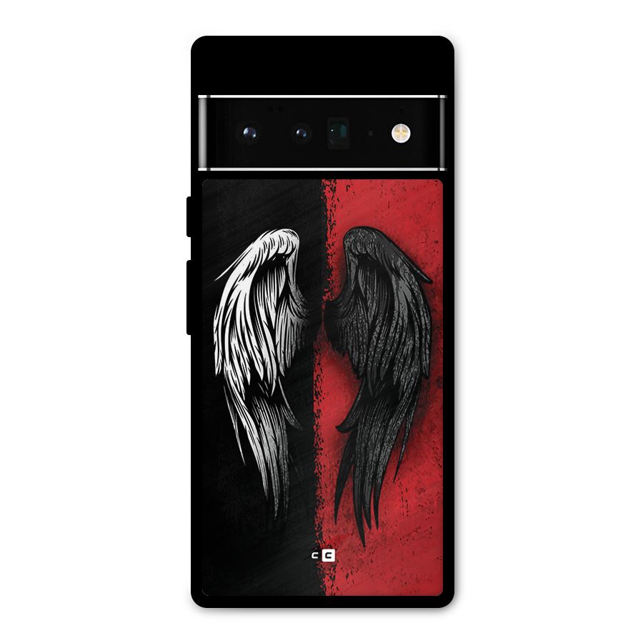 Angle Demon Wings Metal Back Case for Google Pixel 6 Pro