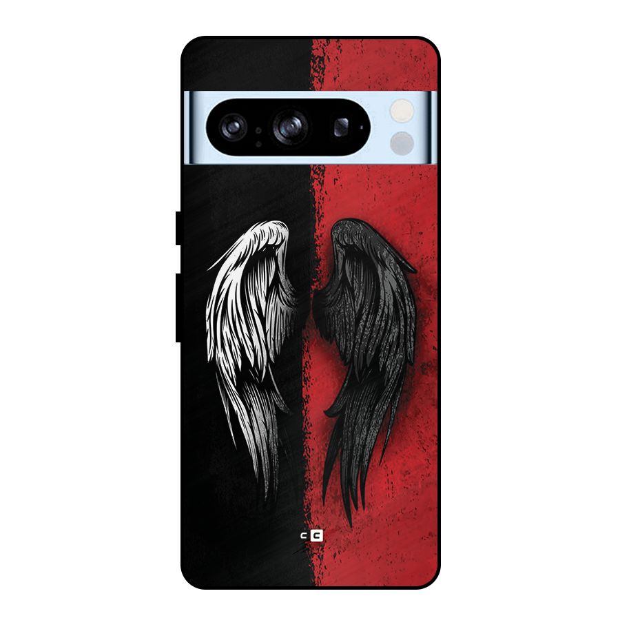 Angle Demon Wings Metal Back Case for Google Pixel 8 Pro