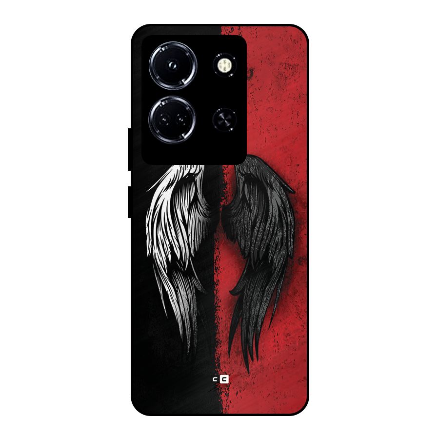 Angle Demon Wings Metal Back Case for Infinix Note 30 5G