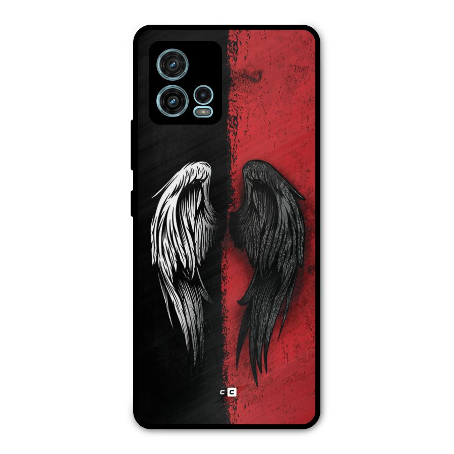 Angle Demon Wings Metal Back Case for Moto G72
