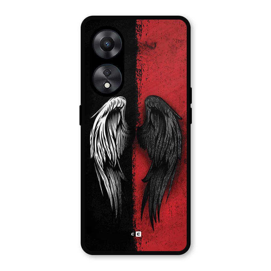 Angle Demon Wings Metal Back Case for Oppo A78