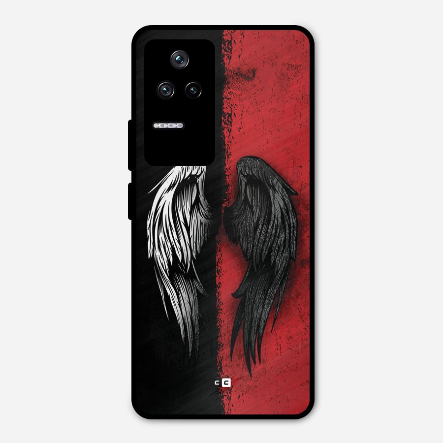 Angle Demon Wings Metal Back Case for Poco F4 5G