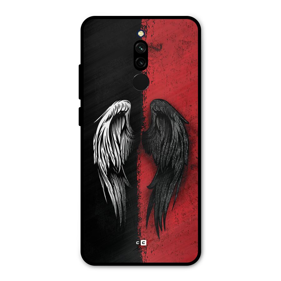 Angle Demon Wings Metal Back Case for Redmi 8