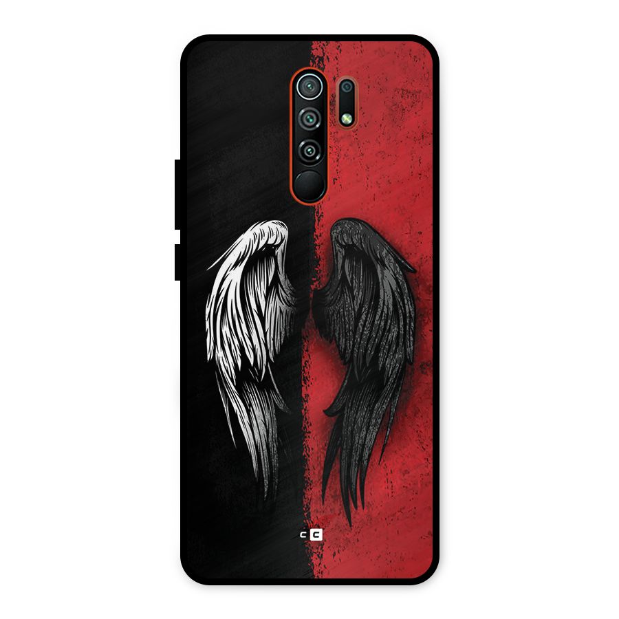 Angle Demon Wings Metal Back Case for Redmi 9 Prime
