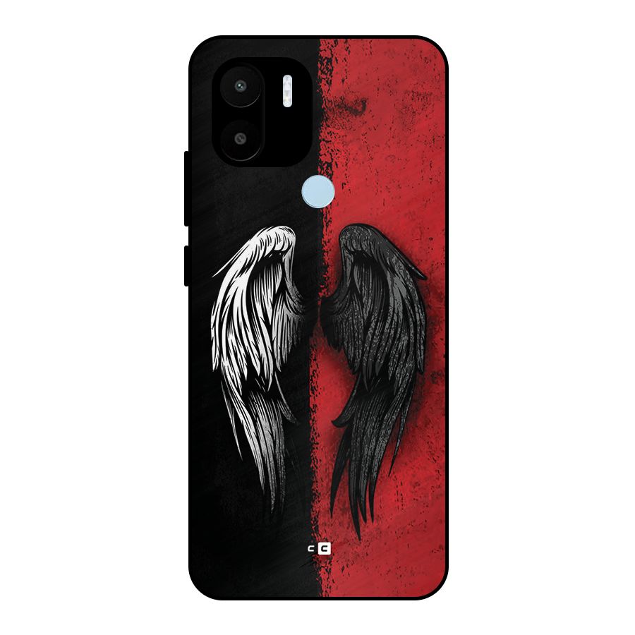 Angle Demon Wings Metal Back Case for Redmi A1 Plus