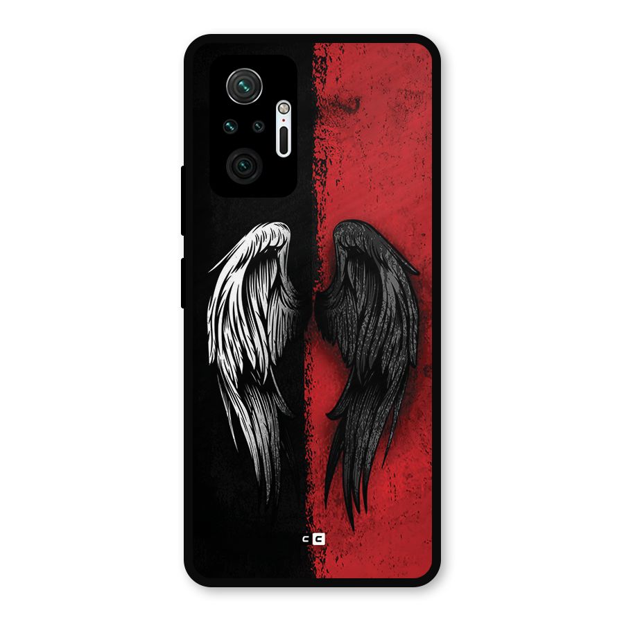 Angle Demon Wings Metal Back Case for Redmi Note 10 Pro