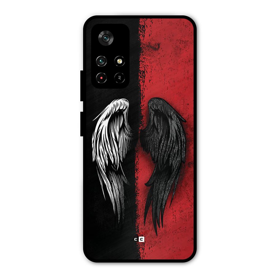Angle Demon Wings Metal Back Case for Redmi Note 11T 5G