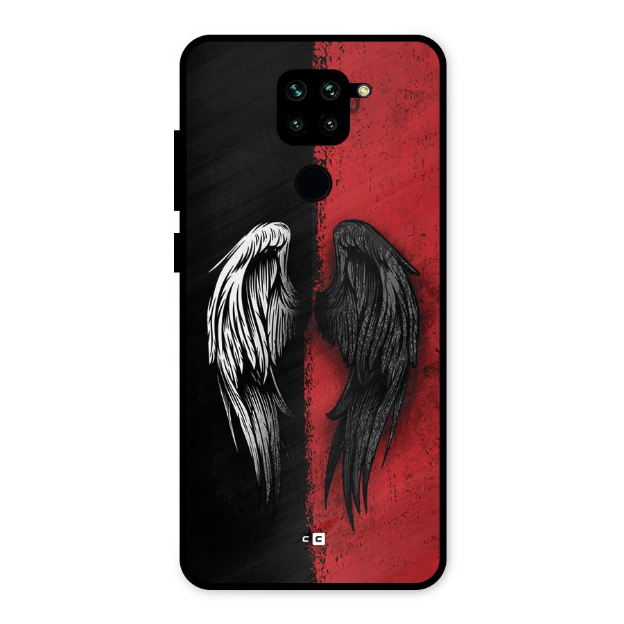 Angle Demon Wings Metal Back Case for Redmi Note 9