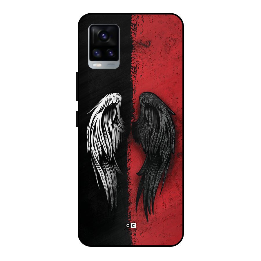 Angle Demon Wings Metal Back Case for Vivo V20