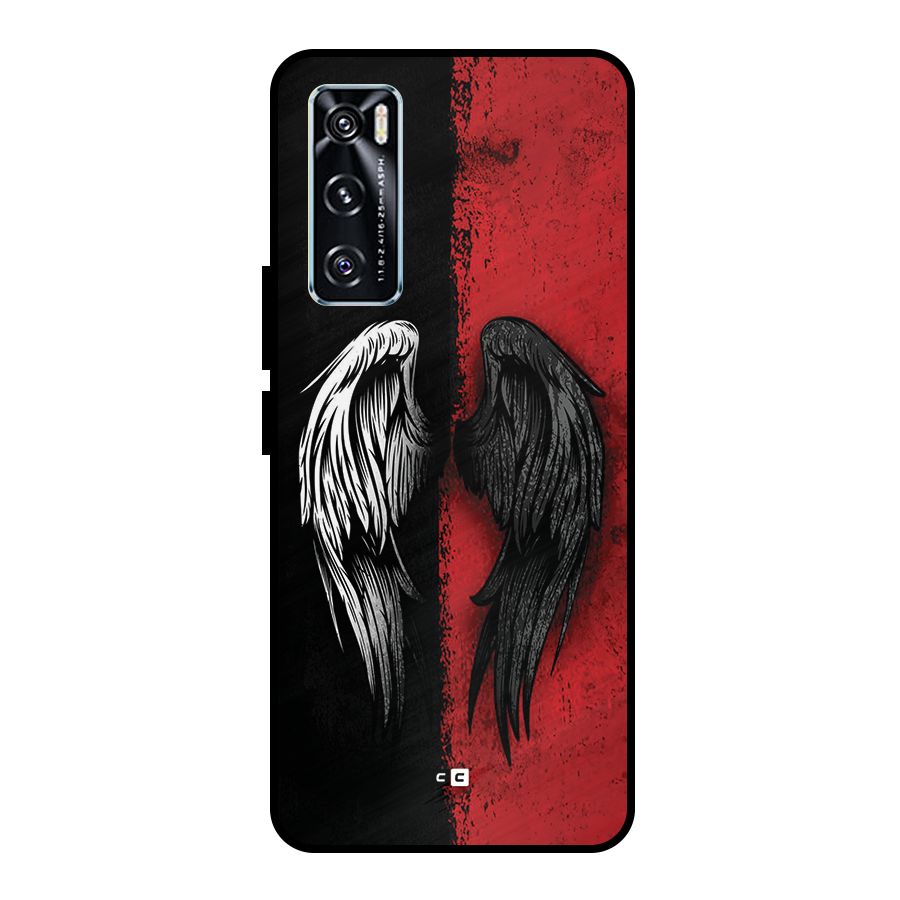 Angle Demon Wings Metal Back Case for Vivo V20 SE