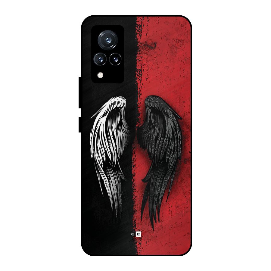 Angle Demon Wings Metal Back Case for Vivo V21 5G