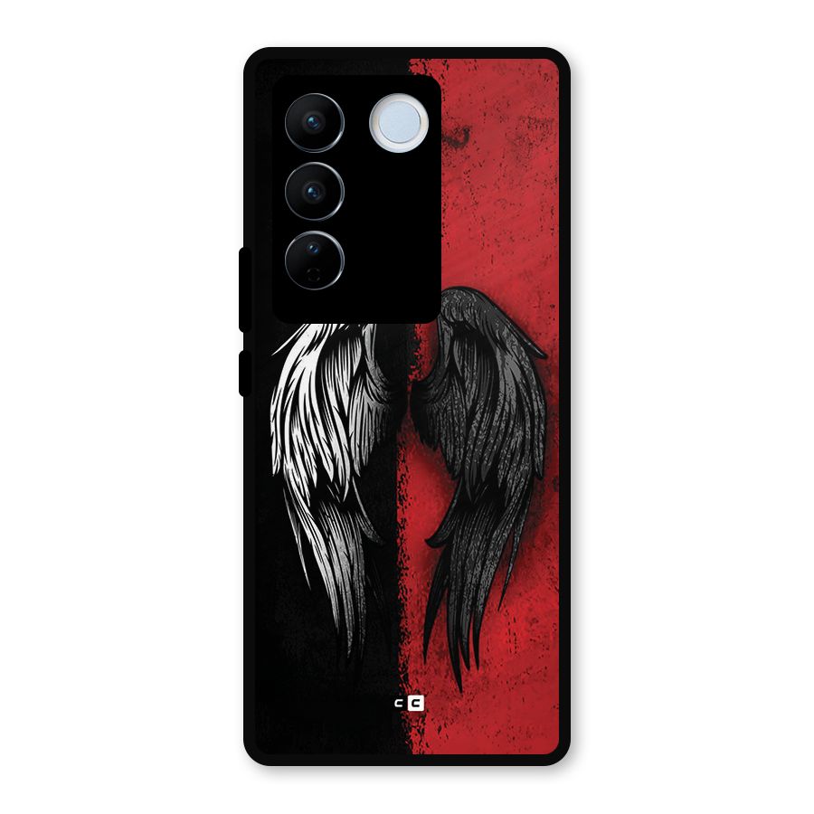 Angle Demon Wings Metal Back Case for Vivo V27