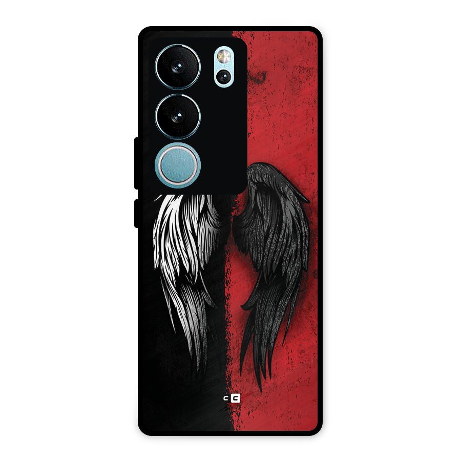 Angle Demon Wings Metal Back Case for Vivo V29