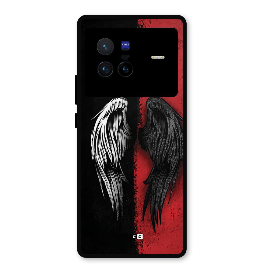 Angle Demon Wings Metal Back Case for Vivo X80