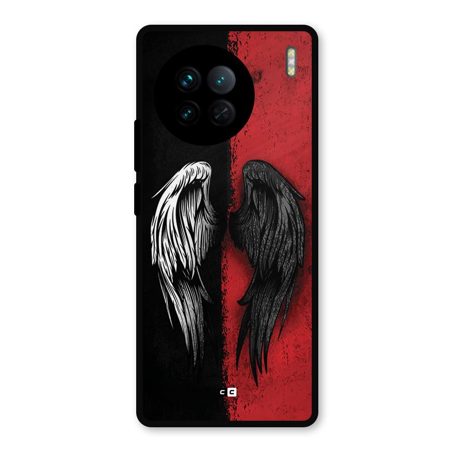 Angle Demon Wings Metal Back Case for Vivo X90