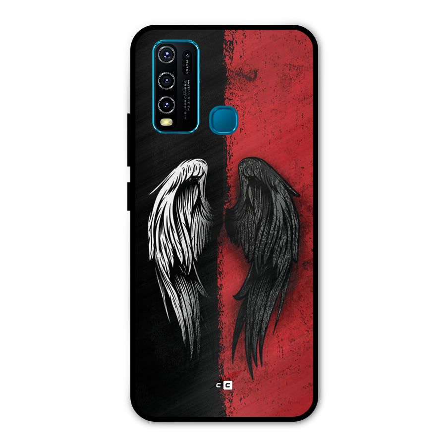 Angle Demon Wings Metal Back Case for Vivo Y30