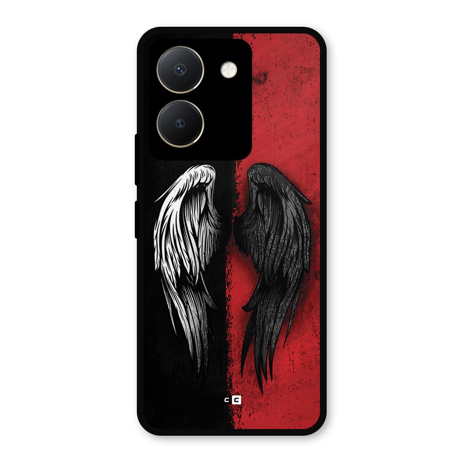 Angle Demon Wings Metal Back Case for Vivo Y36