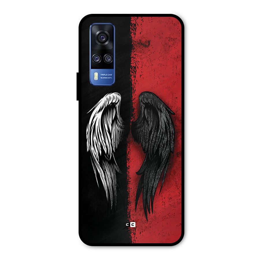 Angle Demon Wings Metal Back Case for Vivo Y51A