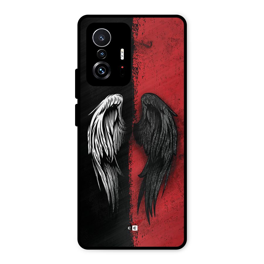Angle Demon Wings Metal Back Case for Xiaomi 11T Pro
