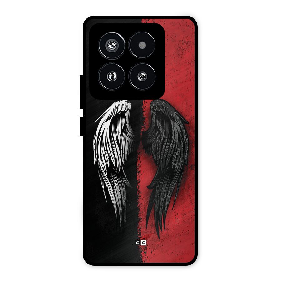 Angle Demon Wings Metal Back Case for Xiaomi 14 Pro