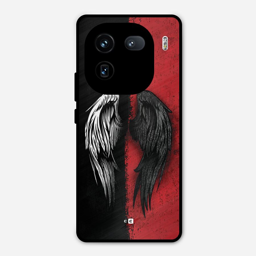 Angle Demon Wings Metal Back Case for iQOO 12