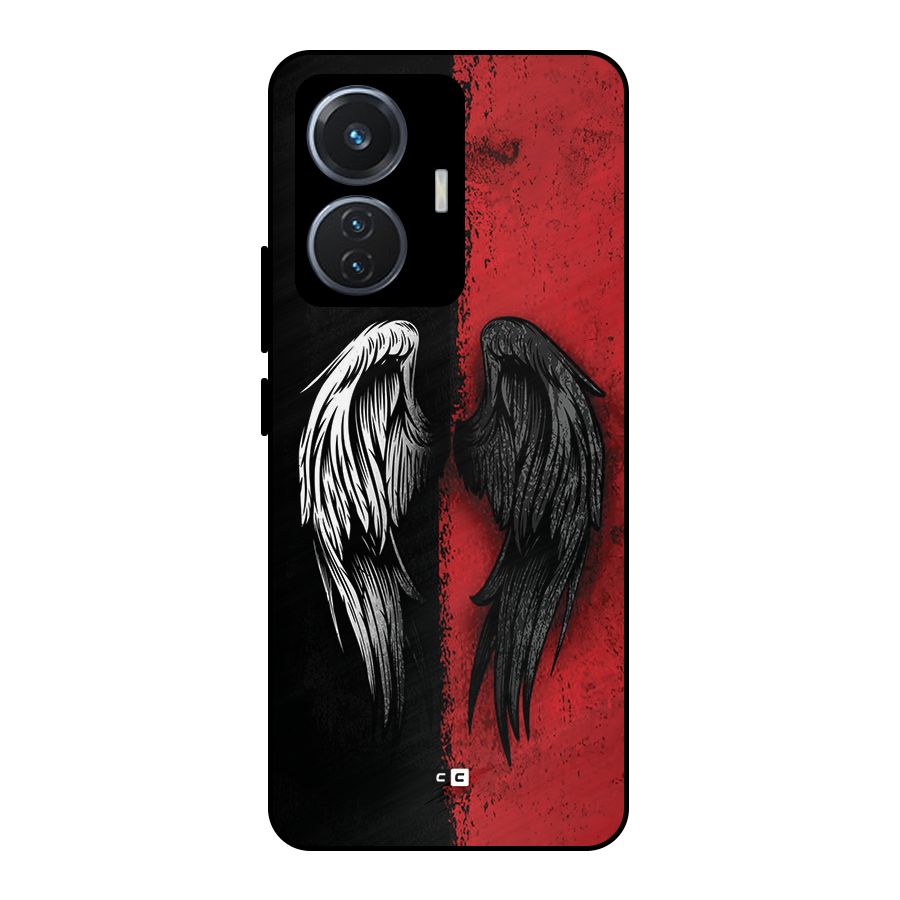 Angle Demon Wings Metal Back Case for iQOO Z6 44W