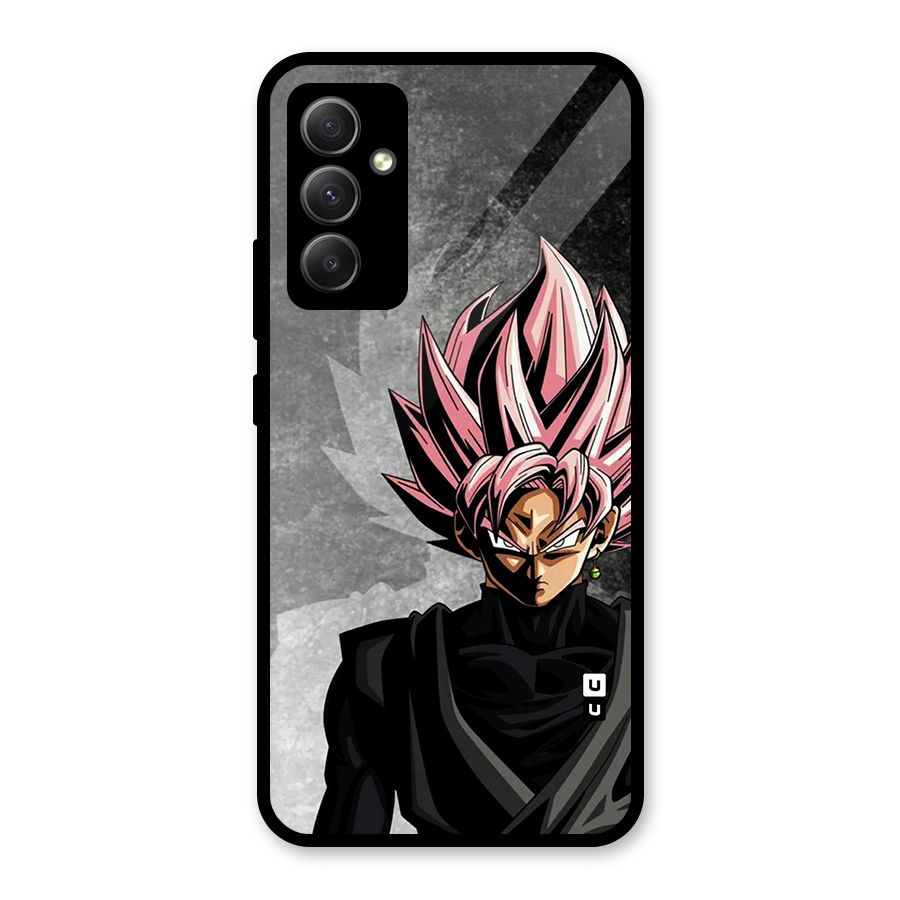 Angry Goku Glass Back Case for Galaxy A34