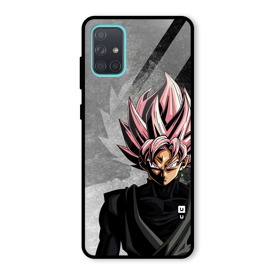 Angry Goku Glass Back Case for Galaxy A71