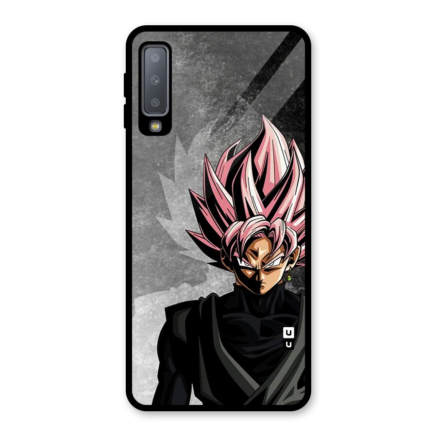 Angry Goku Glass Back Case for Galaxy A7 (2018)