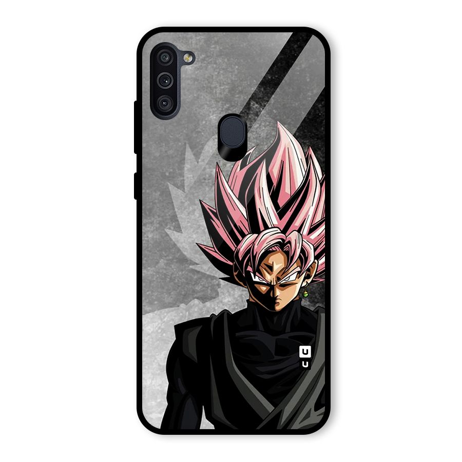 Angry Goku Glass Back Case for Galaxy M11