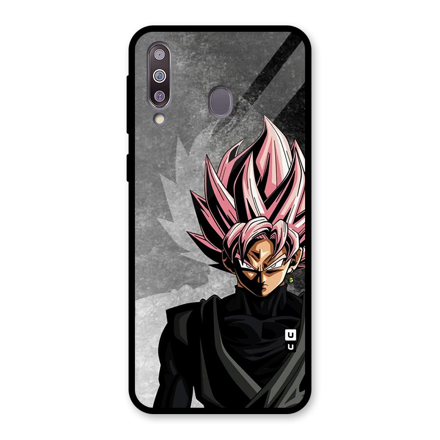 Angry Goku Glass Back Case for Galaxy M30