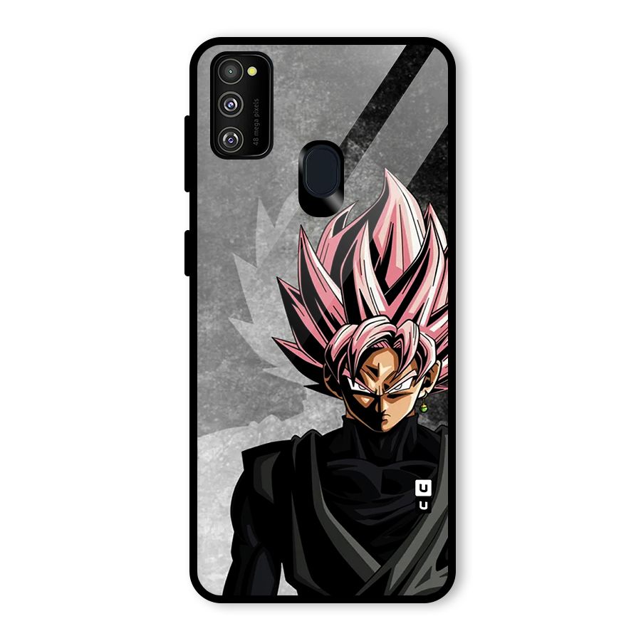 Angry Goku Glass Back Case for Galaxy M30s