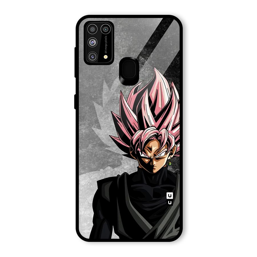 Angry Goku Glass Back Case for Galaxy M31