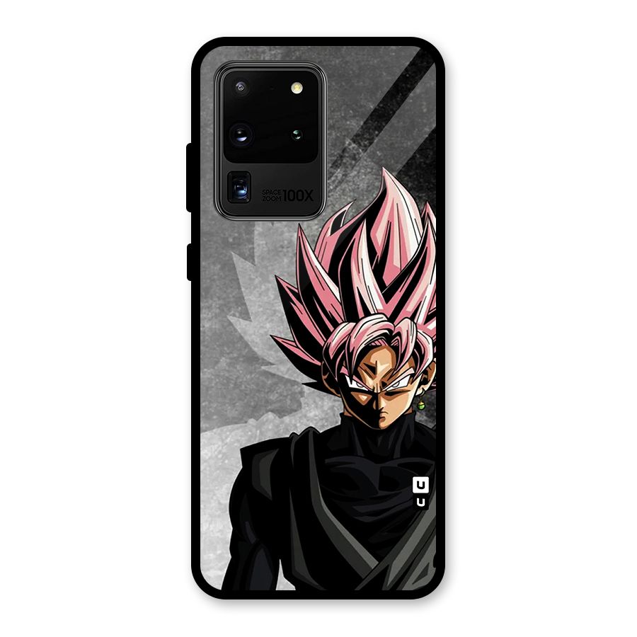 Angry Goku Glass Back Case for Galaxy S20 Ultra