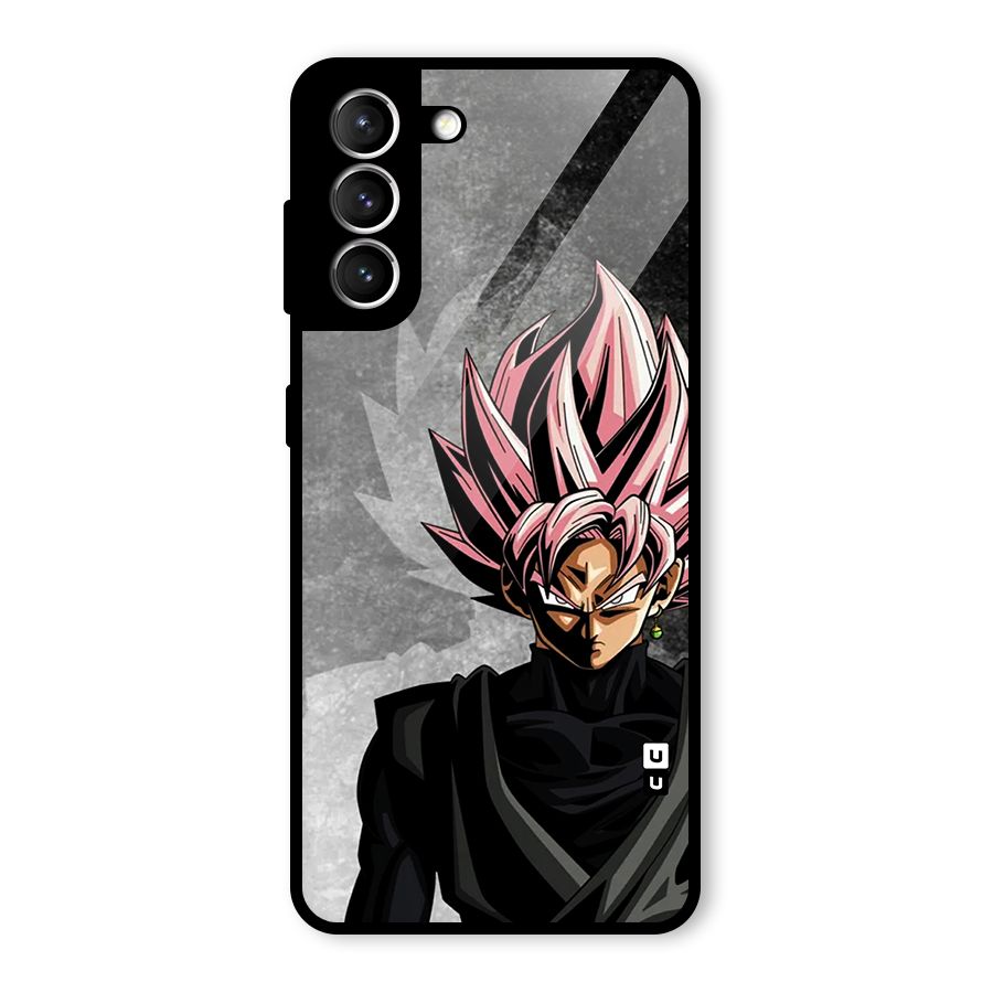 Angry Goku Glass Back Case for Galaxy S21 5G