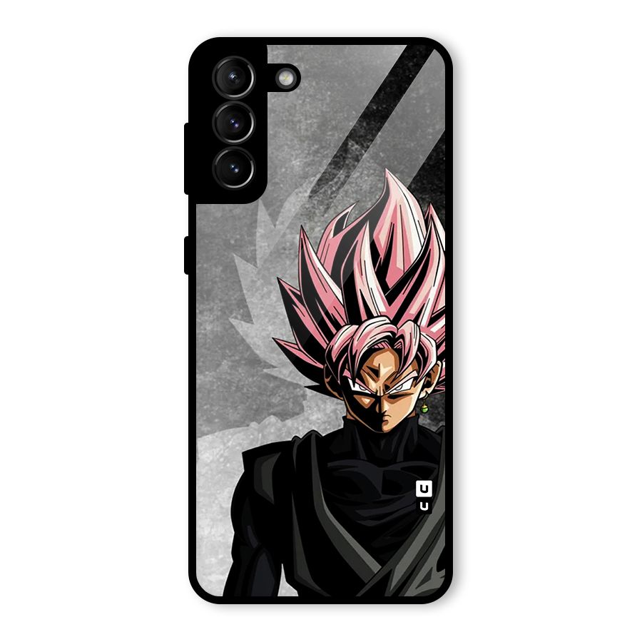 Angry Goku Glass Back Case for Galaxy S21 Plus