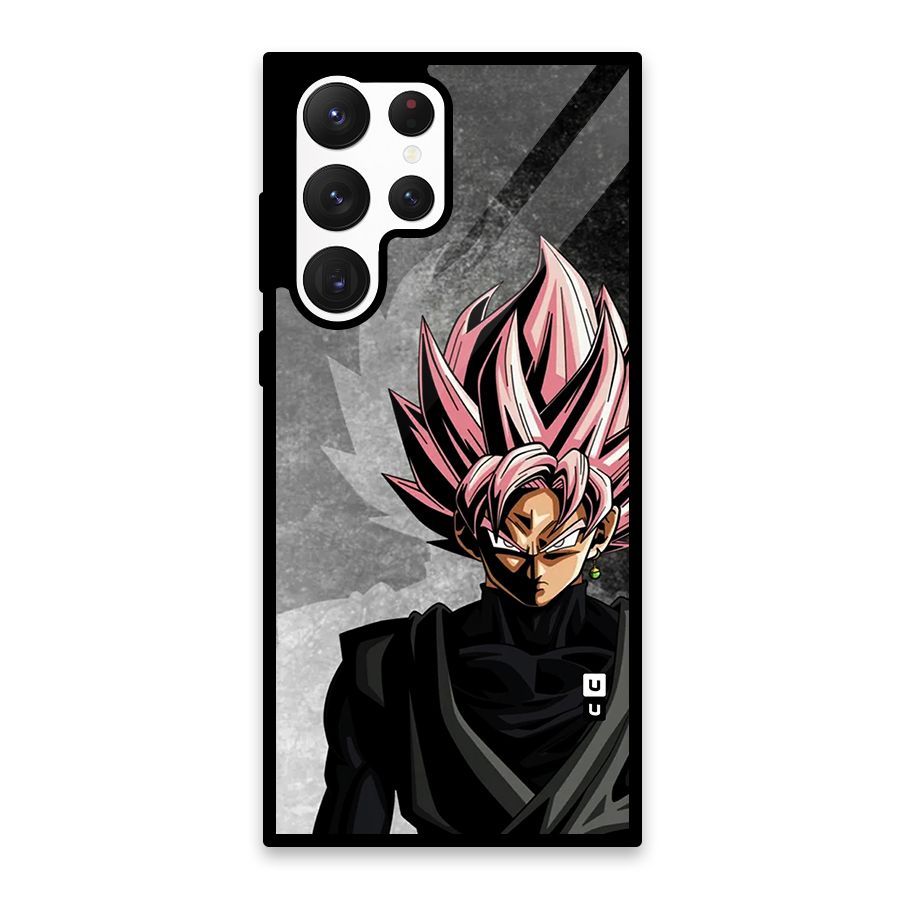 Angry Goku Glass Back Case for Galaxy S22 Ultra 5G