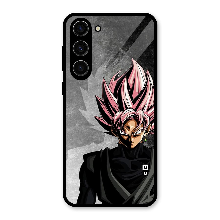 Angry Goku Glass Back Case for Galaxy S23 Plus