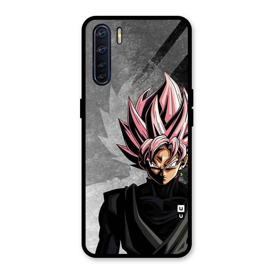 Angry Goku Glass Back Case for Oppo F15