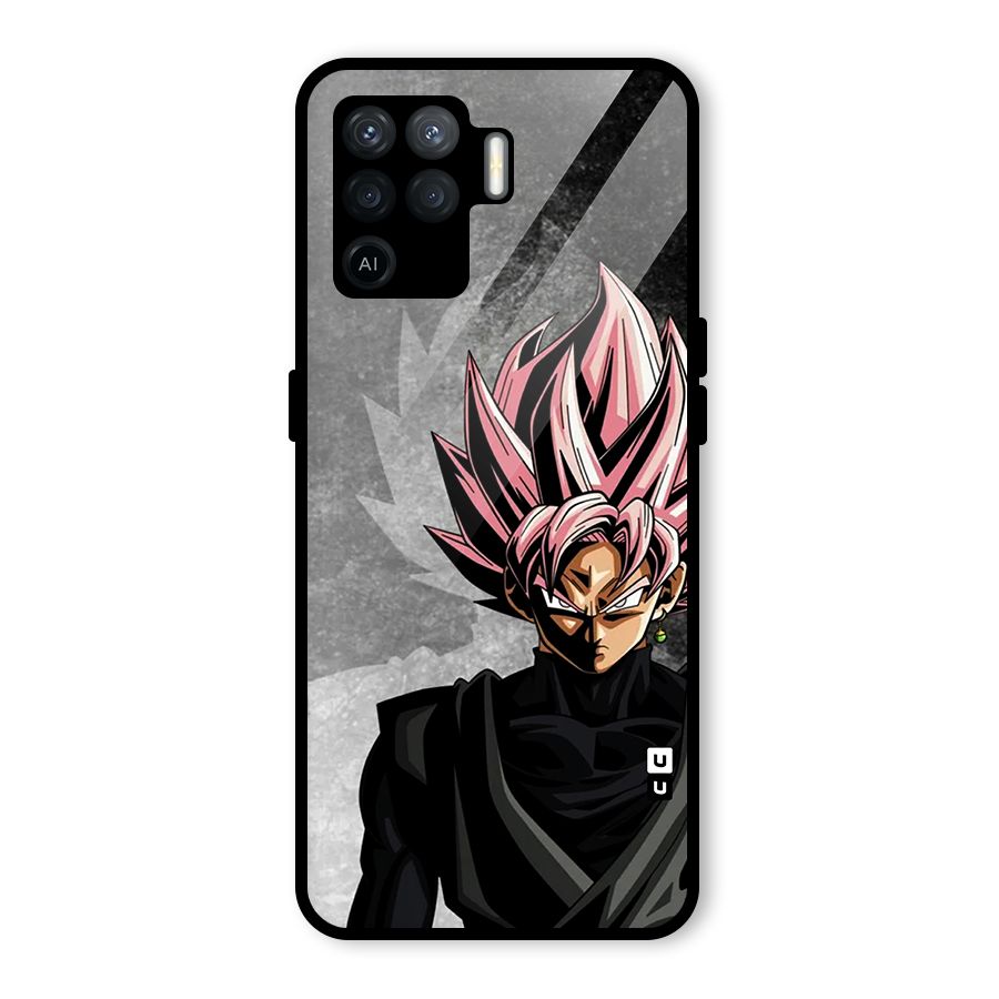 Angry Goku Glass Back Case for Oppo F19 Pro