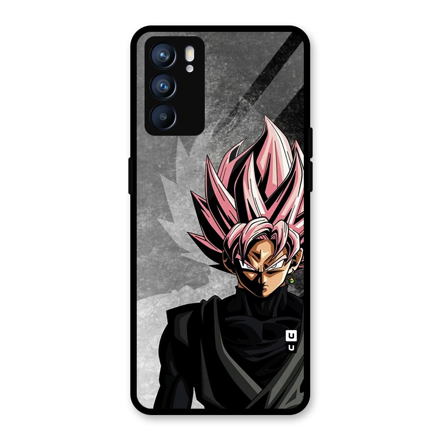 Angry Goku Glass Back Case for Oppo Reno6 5G