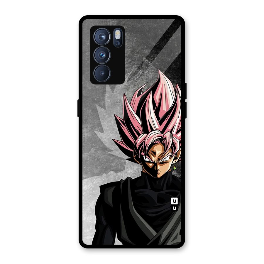 Angry Goku Glass Back Case for Oppo Reno6 Pro 5G