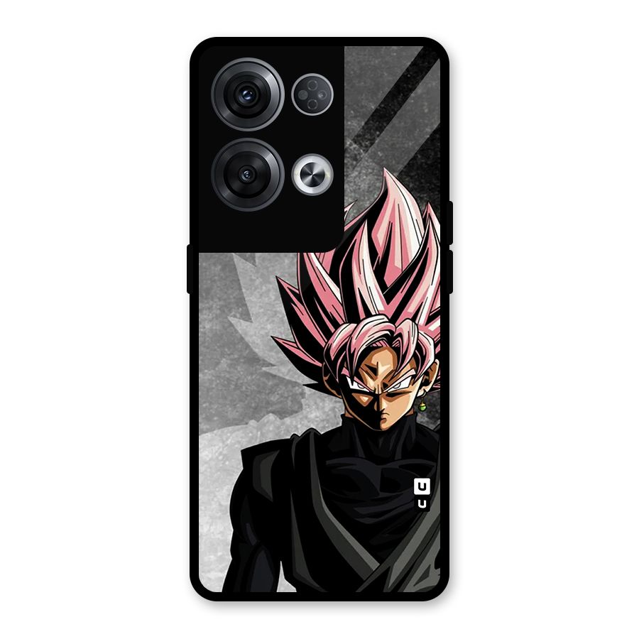 Angry Goku Glass Back Case for Oppo Reno8 Pro 5G