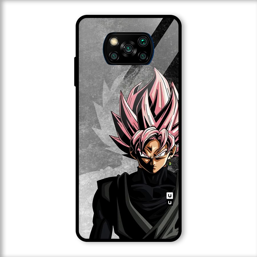 Angry Goku Glass Back Case for Poco X3